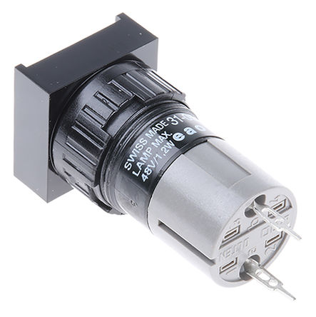 EAO - 31-051.006 - EAO 31-051.006 T-1 3/4 ͹ ָʾ, FastonӽƬӶ, 18mmװ׳ߴ		