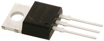 Fairchild Semiconductor - RFP70N06 - Fairchild Semiconductor Si N MOSFET RFP70N06, 70 A, Vds=60 V, 3 TO-220ABװ		