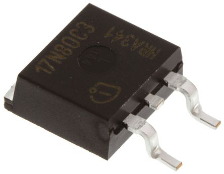 Infineon - SPB17N80C3 - Infineon CoolMOS C3 ϵ Si N MOSFET SPB17N80C3, 17 A, Vds=800 V, 3 TO-263װ		
