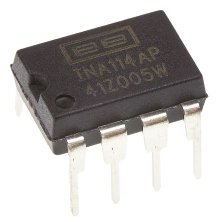 Texas Instruments - INA114AP - Texas Instruments INA114AP ǱŴ, 125Vƫ, 1MHz, 110dB CMRR, 8 PDIPװ		