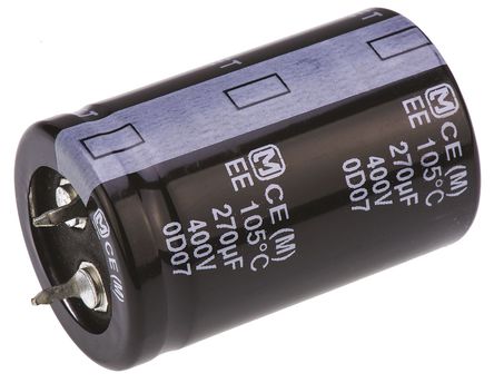 Panasonic - EETEE2G271JJ - Panasonic EE ҧʽ ϵ 400 V ֱ 270F ͨ  EETEE2G271JJ, 20%ݲ, +105C		