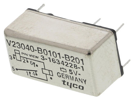 TE Connectivity - V23040B0101B201 - TE Connectivity V23040B0101B201 ˫˫ װ ̵, 5V dc		