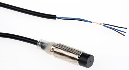 Omron - E2B-M12KN08-WP-B1 2M - Omron IP67  ʽ E2B-M12KN08-WP-B1 2M, 8 mm ⷶΧ, PNP, 12  24 V ֱԴ		