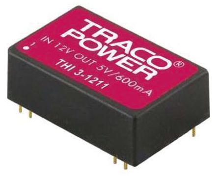 TRACOPOWER - THI 3-2423 - TRACOPOWER THI 3 ϵ 3W ʽֱ-ֱת THI 3-2423, 21.6  26.4 V ֱ, 15V dc, 100mA		