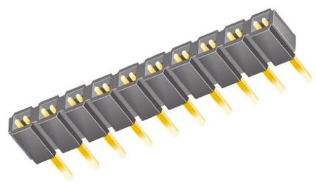 Samtec - SLW-110-01-G-S - Samtec SLW ϵ 1 10· ֱ 2.54mmھ ͨ ӡˢ· SLW-110-01-G-S, Ӷ˽, ԰		