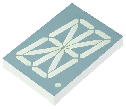 Kingbright - PSA23-11CGKWA - Kingbright PSA23 ϵ 1ַ 16  ɫ LED  PSA23-11CGKWA, 39 mcd, ҲС, 56.8mmַ, ͨװװ		