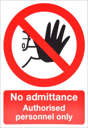 Signs & Labels - 2197774 - Signs & Labels 2197774 ɫ/ɫ/ɫ Ӣ PP Ӳ ֹ־ ““ Keep Out룩, 297 x 420mm		