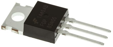 Fairchild Semiconductor - FQP85N06 - Fairchild Semiconductor QFET ϵ N Si MOSFET FQP85N06, 85 A, Vds=60 V, 3 TO-220ABװ		