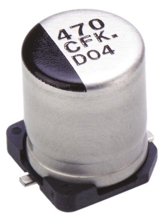 Panasonic - EEEFK1C471AP - Panasonic FK SMD ϵ 16 V ֱ 470F SMD  EEEFK1C471AP, 20%ݲ, 160m(ֵ), +105C		