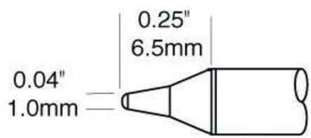 OK International - STTC-101P - OK International STTC ϵ, 1 mm ֱԲ׶ ͷ		