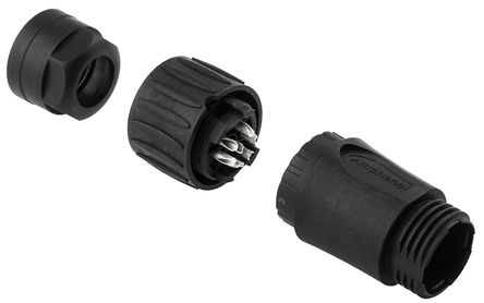 Amphenol - C016 30D006 100 12 - Amphenol Eco-Acoplamiento 系列 6 + PE路 电缆安装 直向 连接器 插座 C016 30D006 100 12		