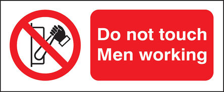 Signs & Labels - HA17919R - Signs & Labels HA17919R ɫ/ɫ/ɫ Ӣ PP Ӳ ֹ־ “ʩ“, 250 x 100mm		