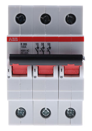 ABB - E203/100RD - ABB S2CU ϵ 3 100 A MCCB ģ· E203/100RD, 230 V400 Vѹ, DIN찲װ		