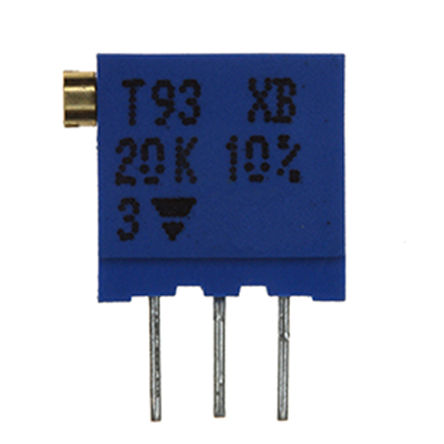 Vishay - T93XB203KT20 - Vishay T93 ϵ 2123е ת ͨ ΢ T93XB203KT20, PC ŽӶ, 20k 10%, 0.5W, 100ppm/C		
