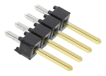 Samtec - TSW-104-07-L-S - Samtec TSW ϵ 4· 2.54mmھ (1) ֱ Ź TSW-104-07-L-S, Ӷ˽, 7.6A, ͨ		