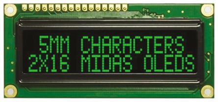 Midas - MCOB21605G1V-EGP - Midas ɫ Դ OLED ʾ MCOB21605G1V-EGP, COB, нӿ		