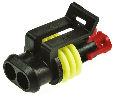 TE Connectivity - 282080-1 - TE Connectivity AMP Superseal 1.5 ϵ 2· °װ ɫ ĸ  282080-1, ѹӶ˽		