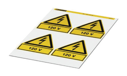 Phoenix Contact - 0830446 - Phoenix Contact 0830446 4װ Ԥӡǩ, 100mm, 100mm		