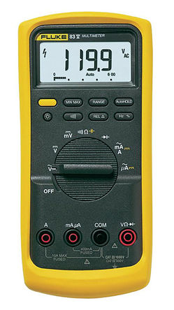 Fluke - FLUKE-83-5/EUR - Fluke 83 1000V ac, 10A ac ñ, 600   50 M, 10 nF  9999 F, -200  +1090 C		