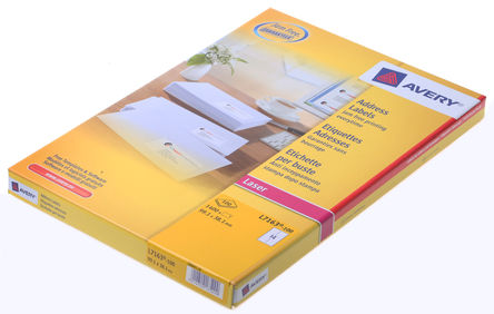 Avery - L7163-100 - Avery L7163-100 100װ ɫ հײɽǩ, 99.1mm, 38.1mm		