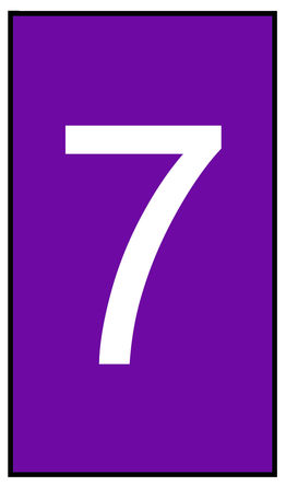 HellermannTyton - 901-10650 - HellermannTyton Ovalgrip ϵ 500װ ϵװ Ϲ̶ ±ʶ 901-10650, 4.5mm, 1.8  6.3mmֱ, ӡ"7"ͼ		