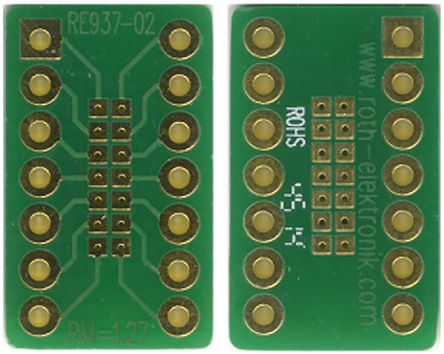 Roth Elektronik - RE937-02 - Roth Elektronik RE937-02 ˫ չ, ·, 19.05 x 11.43 x 1.5mm		