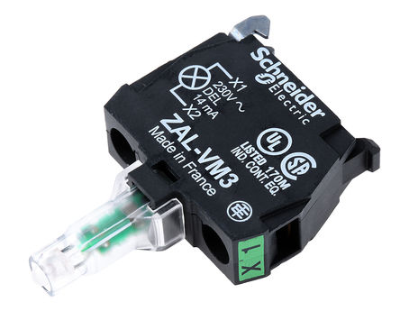 Schneider Electric - ZALVM3 - Schneider Electric XB5 ϵ  ZALVM3, 230  240 V , ɫ LED, ݶӶ		