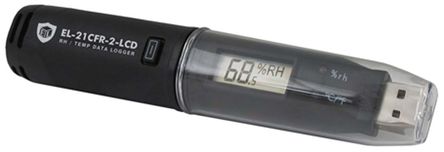 Lascar - EL-21CFR-2-LCD - Lascar EL-21CFR-2-LCD ݼ¼, +80 C, ʪ100%RH		