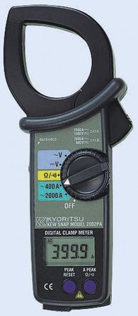 Kyoritsu - 2002PA - Kyoritsu 2002PA ǯ, U2000A ac, CAT II 1000 V, CAT III 600 V, ֵͨѹǯ		