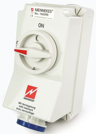 Mennekes - 5911A - Mennekes ɫ IP67 л 2P+E  5911A ,  63A, 230 V		