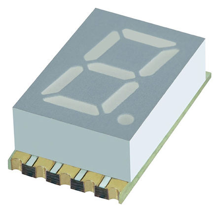 Kingbright - KCSC03-123 - Kingbright KCSC03 ϵ 1ַ 7  ɫ LED  KCSC03-123, 12 mcd, ҲС, 7.62mmַ, 氲װ		