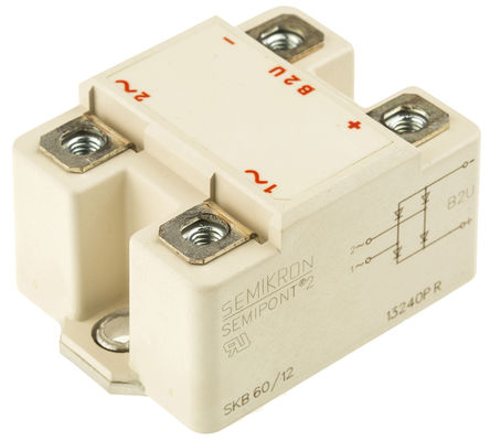 Semikron - SKB 60/12 - Semikron SKB 60/12  , 60A 1200V, 4 SEMIPONT2װ		