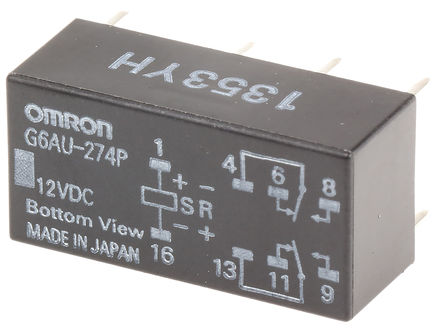 Omron - G6AU274P12DC - Omron G6AU274P12DC ˫˫ װ ̵, 2 A, 12V dc		