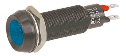 Marl - 677-930-22 - Marl 677-930-22 7 mm  ɫ LED ָʾ, ƬӶ, 8.1mmװ׳ߴ, 24 V ֱ		