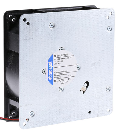 ebm-papst - RG90-18/12N - ebm-papst RG90 ϵ ʽ ķ RG90-18/12N, 12 V ֱ, 55m3/h, 135 x 135 x 38mm		