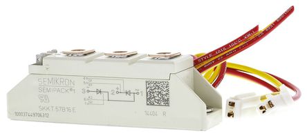 Semikron - SKKT 57B16 E - Semikron SKKT 57B16 E SCR ˫բģ, 50A, Vrev=1600V 15mA, 7 Semipack1װ		