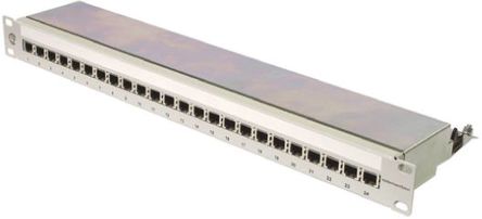 HellermannTyton - 853-35113 - HellermannTyton EcoBand ϵ ɫ Cat5e 24 ˿ RJ45 RJ Ӳ NGM2408IDC S5E, FTP, 1Uܸ߶		