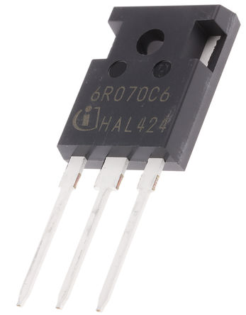Infineon - IPW60R070C6 - Infineon CoolMOS C6 ϵ Si N MOSFET IPW60R070C6, 53 A, Vds=650 V, 3 TO-247װ		