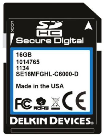 Delkin Devices - SE16MGFHL-C6000-D - Delkin Devices 16 GB SDHC		