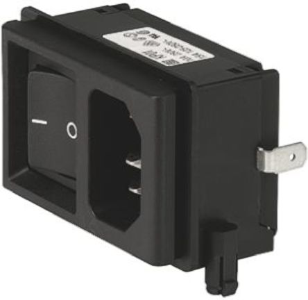 Schurter - KP01.1212.11 - Schurter ͨ C14 ֱ IEC ͷ KP01.1212.11, Ӷ˽, 10A, 250 V 		