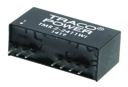 TRACOPOWER - TMR 2-2411WI - TRACOPOWER TMR 2WI ϵ 2W ʽֱ-ֱת TMR 2-2411WI, 9  36 V ֱ, 5V dc, 400mA, 1.5kV dcѹ, SIPװ		