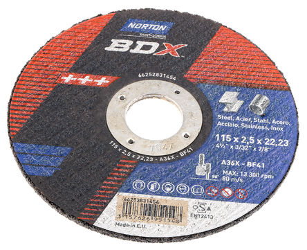 Norton - 66252831454 - Norton Cutting Disc ϵ BDX  ĥ 66252831454, 13300rpm, 115mmֱ		