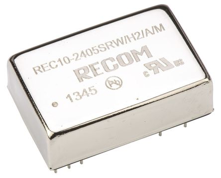 Recom - REC10-2405SRW/H2/A/M - Recom REC10/M ϵ 10W ʽֱ-ֱת REC10-2405SRW/H2/A/M, 18  36 V ֱ, 5V dc, 2A, 2kV dcѹ		