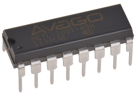 Broadcom - HCTL-2001-A00 - Broadcom HCTL-2001-A00, ˫ ̬  , 8 ߽⸴, 4.5 to 5.5 VԴ, 16 PDIPװ		