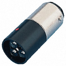 Marl - 245-501-87-38 - Marl ɫ BA15d LEDָʾƵ 245-501-87-38, оƬ, 130 V ֱ, 5 mA, 11000 mcd, 16mmֱ		