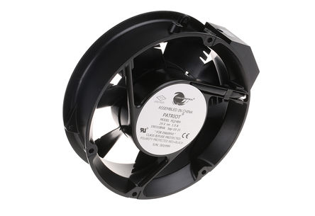 COMAIR ROTRON - PQ24B4 19031084A - COMAIR ROTRON Patriot ϵ 24W 24 V ֱ  PQ24B4 19031084A, 399m3/h, 3425rpm, 171.4 (Dia.) x 50mm		