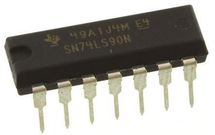 Texas Instruments - SN74LS90N - Texas Instruments 4λ  Ƶ SN74LS90N, ʮ, , 4.75  5.25 VԴ, 14 PDIPװ		