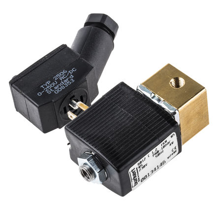 Burkert - 134146 - Burkert 6012 ϵ 3˿ ͭ ŷ 134146, 10 bar, M5˿, NC, 230 V 		