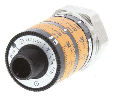 ifm electronic - PK7524 - ifm electronic IP67 0  10bar /Һ  ѹ PK7524, 2 , 9.6  32 V ֱԴ, 500 mA, G1/4		