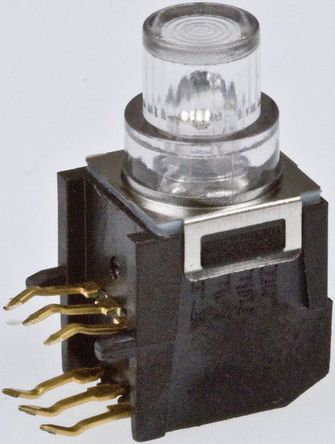 C & K - K5V1GN43T - C & K ͸ ťʽ  K5V1GN43T, ˫ - /, 100 mA @ 32 V ֱ 4mm		